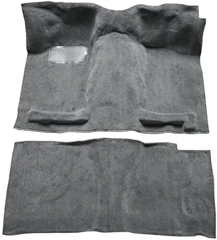 ACC Alfombra automotriz compatible con camioneta Nissan de 1987 a 1997 de cabina estándar (801-pelo de corte de felpa negra)