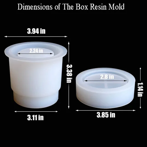 Miniatura 2 de MOUGIGI Moldes de resina - Moldes para botellas y cajas de joyería para decoración de resina de bricolaje