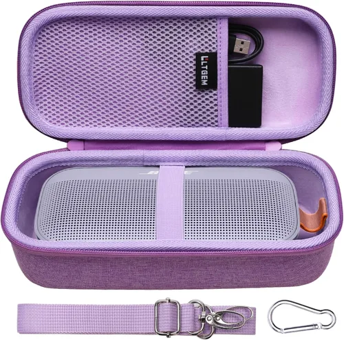 Miniatura 9 de LTGEM - Funda rígida compatible con Bose SoundLink Flex 2ª generación/SoundLink Flex altavoz portátil Bluetooth, negro (solo funda)