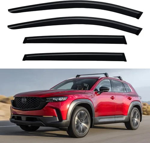 Miniatura 238 de YQAUTEC Viseras de Ventana Protectores de Lluvia para Honda Civic 2022 2023 2024 2025 2026, Deflectores de Viento de Ventilación de Ventana Fuera