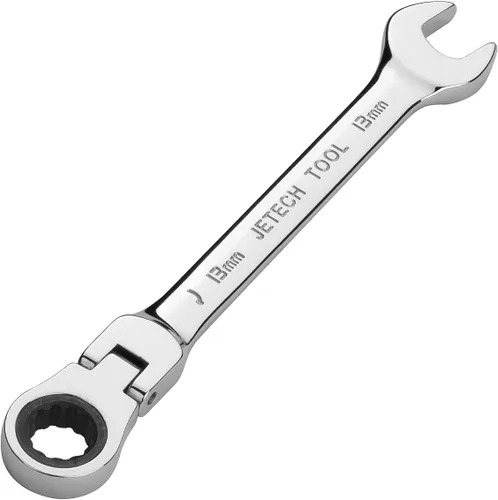 Miniatura 13 de Jetech 14mm Juego de llaves de trinquete con cabeza flexible: llave de caja de 12 puntos Combinación de trinquete métrico de cromo vanadio