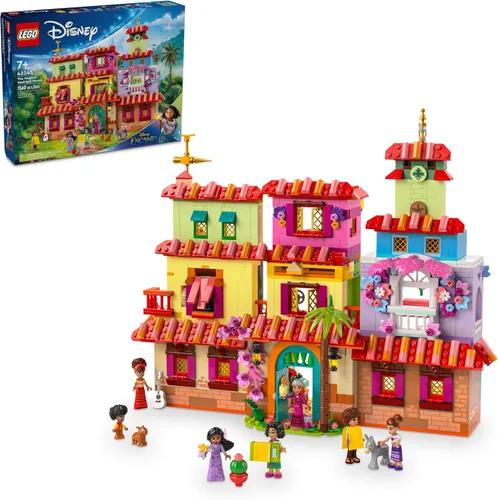 LEGO Disney Encanto La Casa Mágica de los Madrigal Juguete, Set de Construcción para Niños, Figura de Muñeca de la Princesa Mirabel, Juguete de