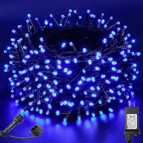 Miniatura 18 de BlcTec Luces de Navidad blancas cálidas, 300 luces LED de 108 pies para árbol de Navidad con 8 modos, impermeables, con certificación UL