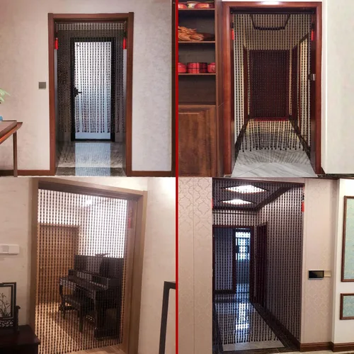 Miniatura 6 de Cortina de cuentas de madera de 25 hebras, persianas colgantes para puerta, no se decolora fácilmente, no se enreda, sala de estar, bodas, fiestas