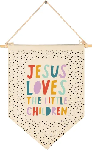 Letrero con versículos bíblicos cristianos, banderín de bandera de las Escrituras, regalo para bebés, recién nacidos, niños y niñas, decoración de