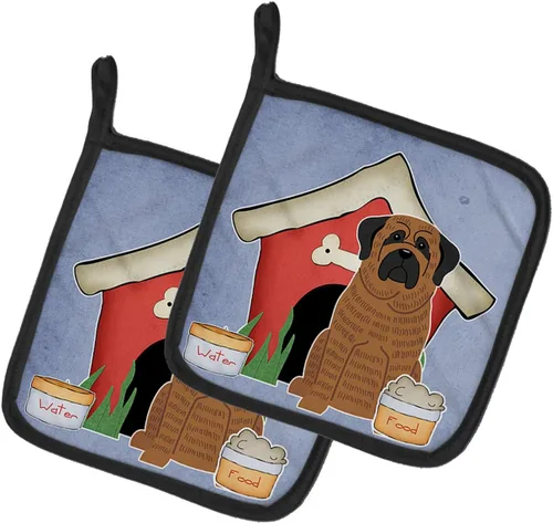 Miniatura 18 de Caroline's Treasures BB2894PTHD Dog House Collection Chow Chow Chow - Par de soportes para ollas, 7.5HX7.5W, multicolor 4-Azul