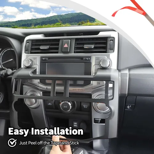 Miniatura 4 de Voodonala Para 4Runner ABS Control Central Navigation Dashboard Instrumento Fascia Panel Cubierta Trim para 2010-2019 Toyota 4Runner Accesorios