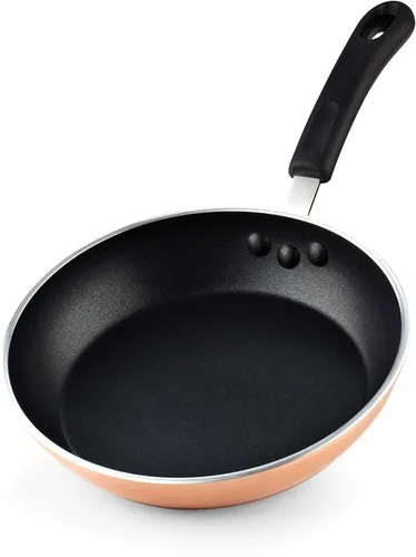 Cook N Home Sartén antiadherente, sartén de 8 pulgadas, sartén para huevos de tortilla, utensilios de cocina de inducción de cobre
