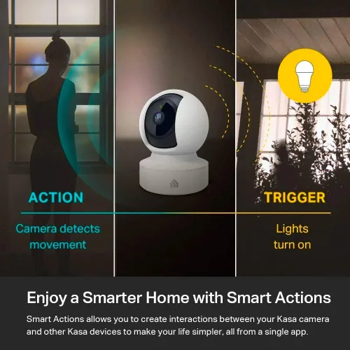 Miniatura 6 de Kasa Smart Cámara de seguridad Kasa 4MP 2K para exteriores con cable y D cámara de seguridad Pan/Tilt, sensor Starlight, 1080p HD Dog Camera 2.4GHz
