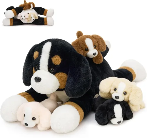 Miniatura 23 de Tezituor Paquete de 6 Pequeños Animales de Peluche a Granel Juguetes de Peluche, Mini Llaveros de Animales de Peluche Lindos de 6" para Niños, Mini