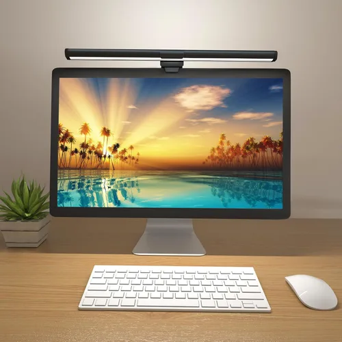 Miniatura 11 de OOWOLF Barra de luz para monitor con control remoto, lámpara de monitor de computadora Ra95 para cuidado de los ojos, lámpara de lectura USB, barra