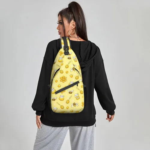 Miniatura 6 de Famame Mochila bandolera para el pecho, bolsa de hombro, gimnasio, ciclismo, viajes, senderismo, mochila para hombres y mujeres, Multicolor 34