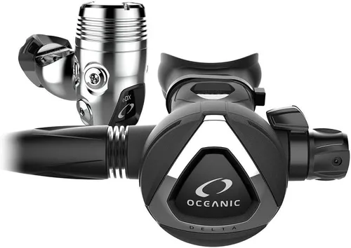 Miniatura 3 de OCEANIC Delta 5 (2da etapa) + EDX (1ª etapa) Regulador de respiración para buceo Fuerte rendimiento en agua fría Disponible en versión Yugo