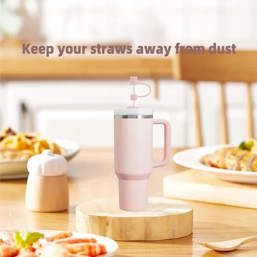 Miniatura 6 de Paquete de 6 Cubrepajitas, Adecuadas para Todas las Tazas con un Diámetro de Pajita de 0.31in/8mm, Tapas de Silicona a Prueba de Polvo