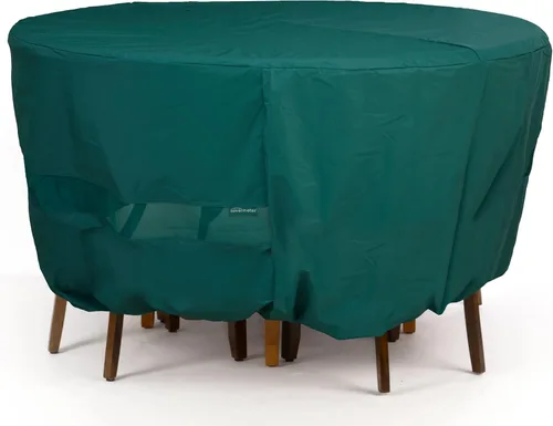 Miniatura 10 de Covermates Juego de funda clásica redonda para mesa de comedor y silla de patio, protección para muebles de exterior para todo tipo de clima, vinilo