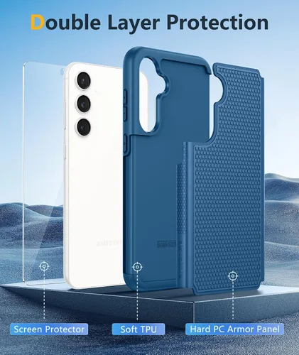 Miniatura 648 de FNTCASE Funda para iPhone 17 Pro: Fundas delgadas translúcidas de color azul claro compatibles con MagSafe, protección completa de la cámara