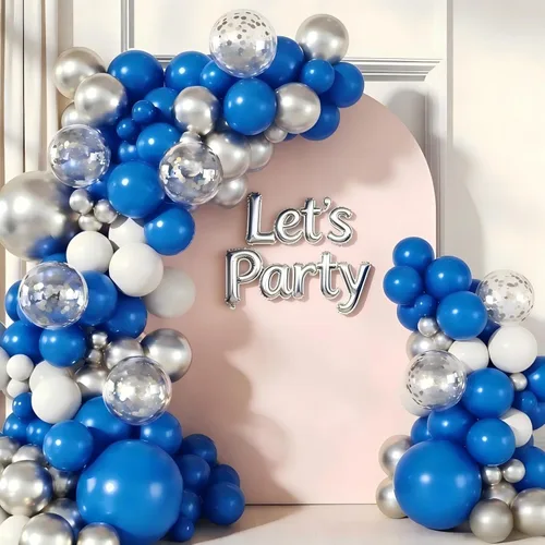 Miniatura 10 de Kit de arco de guirnalda de globos de béisbol, arco de globos azul marino y rojo nude con guante de béisbol, globos de aluminio para niños y niñas