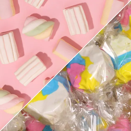 Miniatura 2 de It's Delish - Caramelos masticables estilo malvavisco de 1 libra, bolsa a granel de 1 libra – Taffies suaves gourmet envueltos individualmente