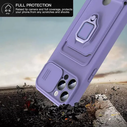 Miniatura 3 de Funda con correa cruzada para Samsung Galaxy S22 Ultra 5G con tarjetero y soporte de anillo magnético, cordón ajustable de silicona a prueba de Negro