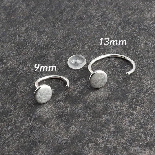 Miniatura 7 de Aretes de plata de ley para mujeres y niñas, hipoalergénicos para cartílago