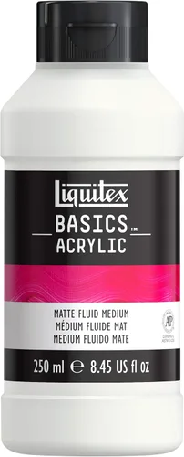 Liquitex BASICS - Medio fluido mate, botella de 8.4 onzas (250ml)