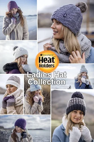 Miniatura 6 de HEAT HOLDERS Gorro de invierno con pompones de piel para mujer