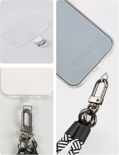 Miniatura 5 de Paquete de 2 lengüetas de amarre para teléfono, parche universal para teléfono sin adhesivo, pieza de repuesto de correa de teléfono para teléfono