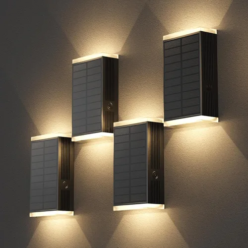 Miniatura 9 de Lámpara solar de pared para exteriores, 3000/4000/6000K, 3 modos de iluminación del anochecer al amanecer, aplique de pared IP67, impermeable