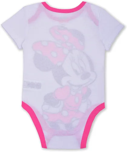 Miniatura 5 de Disney Paquete de 4 unidades de Minnie Mouse de manga corta para bebé paquete de enredadera para niñas