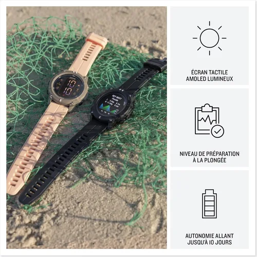 Miniatura 3 de Garmin® Descent™ G2, Watch-Style Dive Computer, Bright AMOLED Display, Multiple Dive Modes, Health and Wellness Features, Black with Black Band