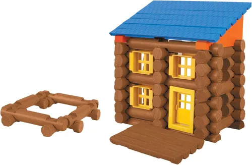 Miniatura 5 de LINCOLN LOGS - Cabaña de Oak Creek - 137 piezas - Troncos de madera real - Edades 3+ - Mejor set de regalo de construcción retro para niños/niñas
