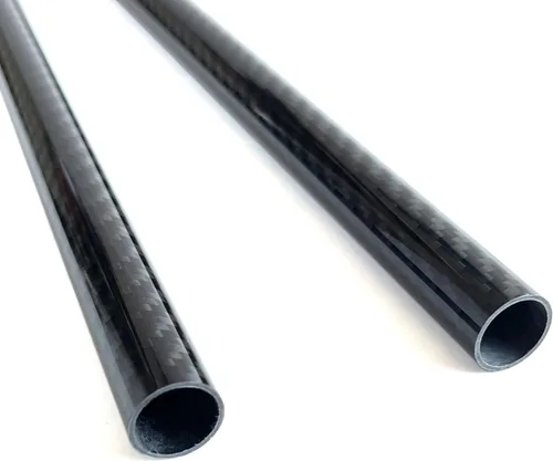 Miniatura 11 de 2 piezas Tubo de Fibra de Carbono 6 mm x 4 mm x 420 mm, 6 ~ 50 mm Disponible, 3 K rollo Envuelto Twill Mate Acabado.