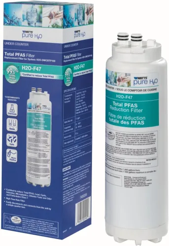 Miniatura 2 de Watts Premier H2O-F47 Cambio Rápido Total PFAS Reducción Bajo Mostrador Filtro de Agua Reemplazo del Cartucho de Filtro de Agua, Reduce Forever