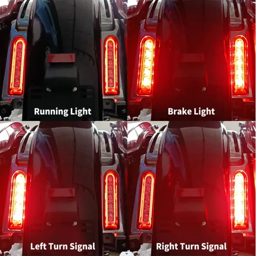 Miniatura 2 de Luces de Panel de Relleno LED Luces de Guardabarros Trasero Señales de Giro Compatible con Harley Touring Road Glide FLTR Electra Glide FLHT Road