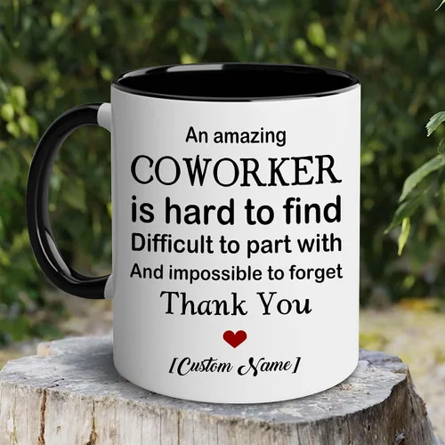 Miniatura 3 de WHIDOBE Taza de despedida personalizada de compañero de trabajo, taza de despedida personalizada de 11 onzas y 15 onzas para compañero de trabajo
