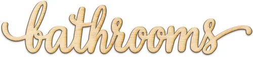 Miniatura 34 de Woodums – Arte de pared de madera con escritura Women, letrero de madera sin terminar para decoración de habitación familiar, recorte de madera