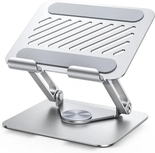 Miniatura 8 de UGREEN - Soporte para tablet para escritorio con base giratoria de 360°, soporte de aluminio de doble varilla ajustable, accesorios para el hogar