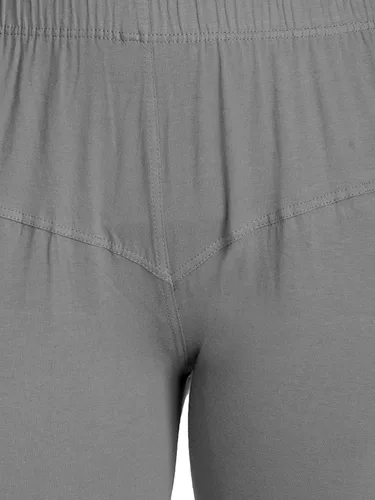 Miniatura 3 de ladyline Leggings Churidar elásticos de algodón para mujer Extra largos de longitud completa de cintura alta Talla regular y grande Pantalones