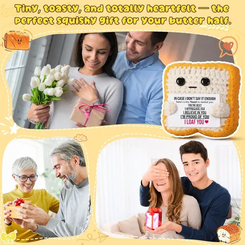 Miniatura 4 de Regalos de aniversario de boda, San Valentín, para mujer y hombre, recuerdo sentimental con mensaje “I Loaf You” (Te quiero), regalos de Navidad