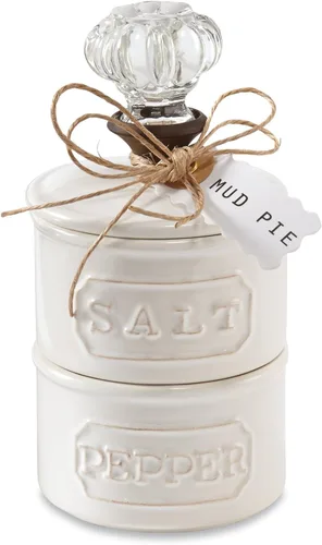 Mud Pie Salero con forma de tirador de puerta, Pomo Puerta