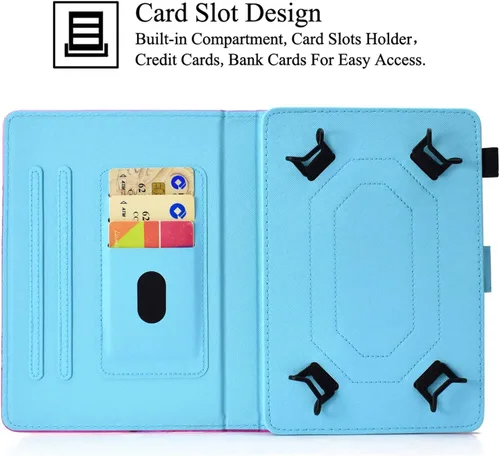 Miniatura 3 de Funda universal para tablet de 9.0 a 10.5 pulgadas, ranuras para tarjetas para iPad 9.7/iPad 10.2/iPad 10.5/Galaxy Tab 3 10.1/Tab 4 10.1/Tab S3 Oso