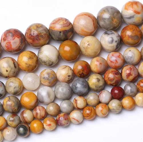 Miniatura 54 de 36 PIEZAS Cuentas de Malaquita Roja de 10 MM, Cuentas Redondas Sueltas de Gema Natural para Hacer Joyería 38 cm