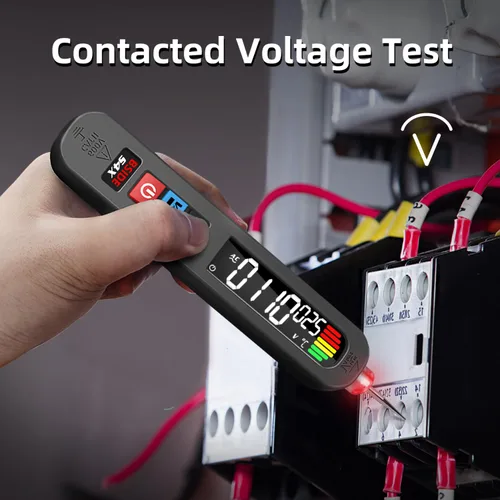 Miniatura 2 de BSIDE Probador de voltaje recargable Detector de voltaje sin contacto con medición de voltaje de CA en contacto, probador de temperatura ambiental