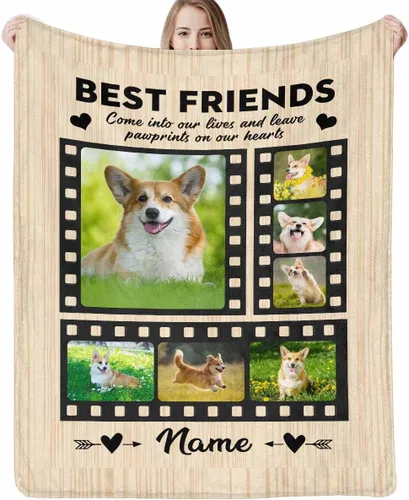 Miniatura 10 de Artsadd Collages de fotos personalizados en mantas conmemorativas, manta de memoria personalizada con imagen para pérdida de duelo, regalo de Tipo 25