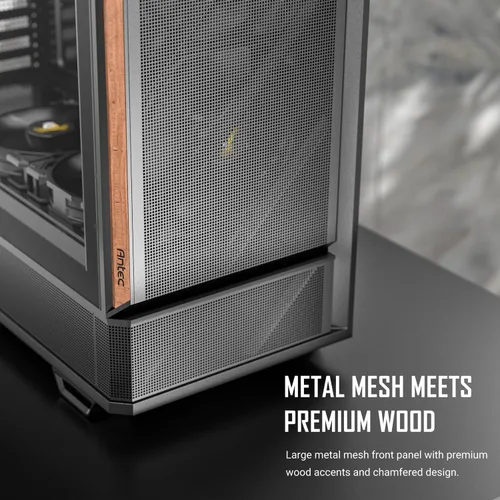 Miniatura 2 de Antec P30 AIR, 2 ventiladores PWM de 5.512 in y 1 ventilador PWM de 4.724 in y 2 ventiladores inversos PWM de 4.724 in incluidos, detalles de madera