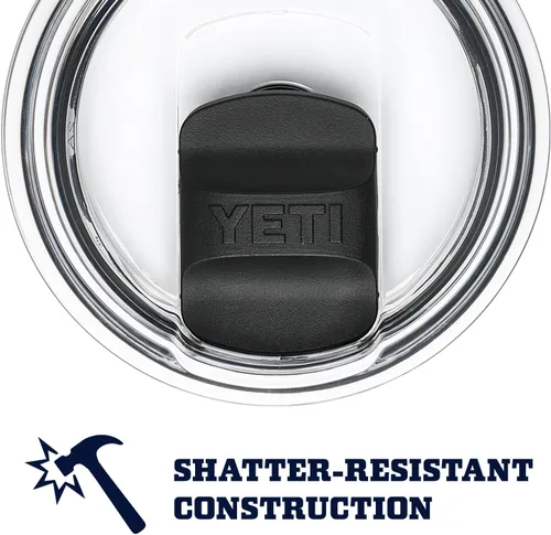 Miniatura 6 de YETI Rambler - Vaso de acero inoxidable con tapa MagSlider, 20 onzas, color gris oscuro