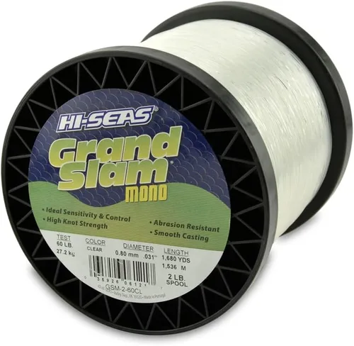 Miniatura 22 de HI-SEAS Grand Slam - Sedal de pesca de monofilamento, fuerte y resistente a la abrasión, en agua dulce y salada transparente, rosa, verde, azul Azul