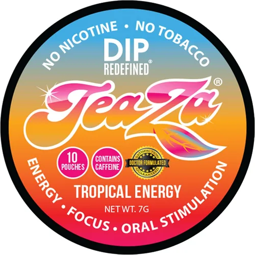 Miniatura 9 de Teaza Bolsas de Energía, Alternativa sin Tabaco sin Nicotina al Dip sin Humo, Rapé y Dip Energético, Alternativa Saludable al Tabaco de Mascar, Uso
