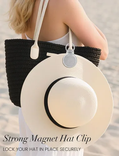 Miniatura 52 de Niveaya Clip magnético para sombrero para viajar en la bolsa, gancho de almacenamiento magnético, accesorio esencial de viaje de vacaciones