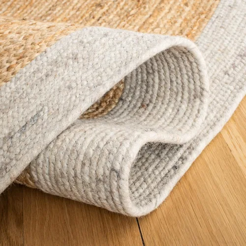 Miniatura 4 de SAFAVIEH Braided Collection BRD910B - Alfombra redonda de yute reversible de 3 pies, color beige y natural, hecha a mano
